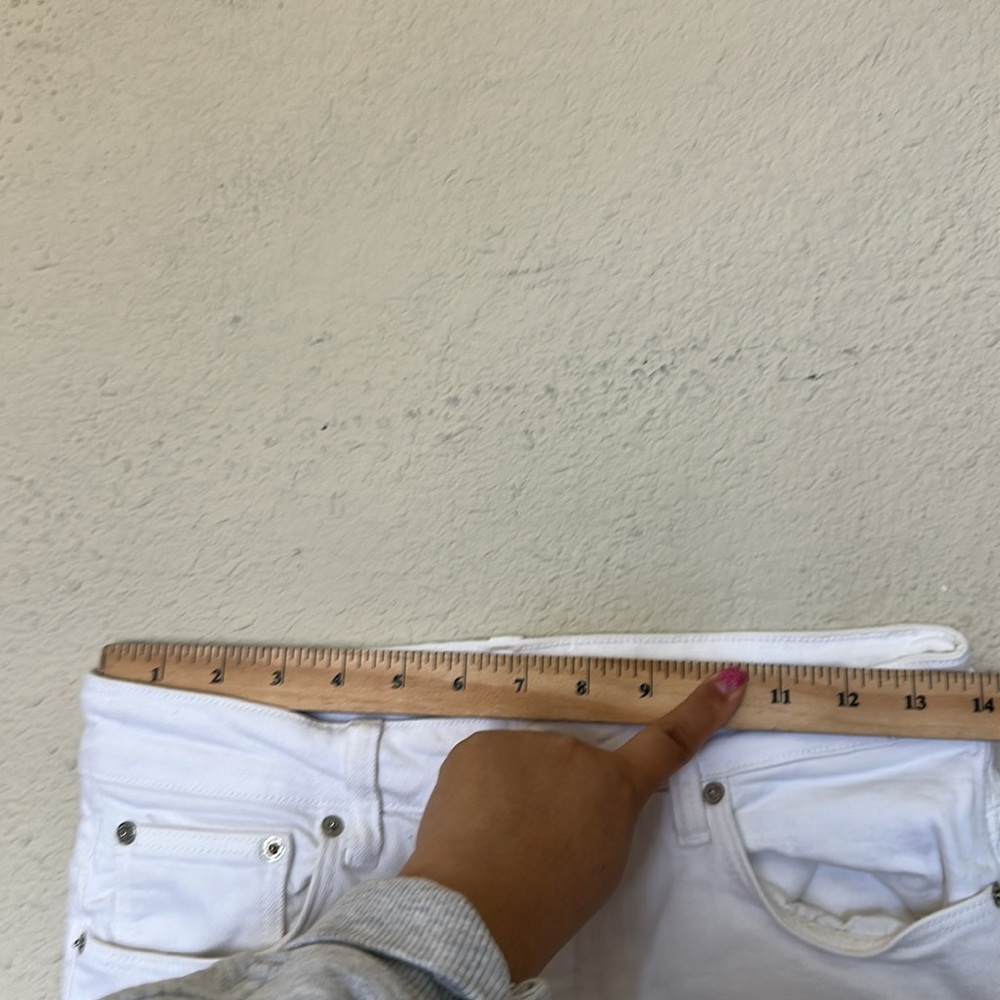 ZARA Straight Wide Leg Jeans in Ivory White size 8 - Picture 12 of 13